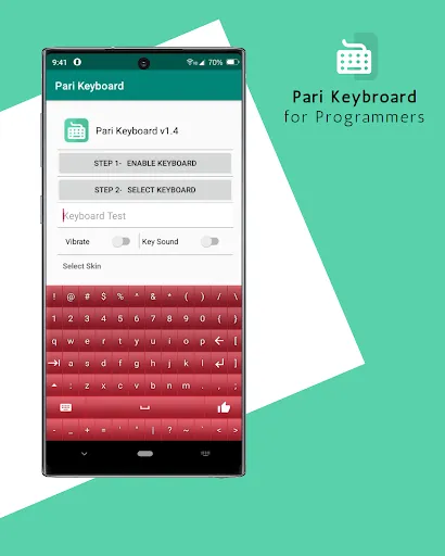 ภาพหน้าจอของ Pari Keyboard for Coding