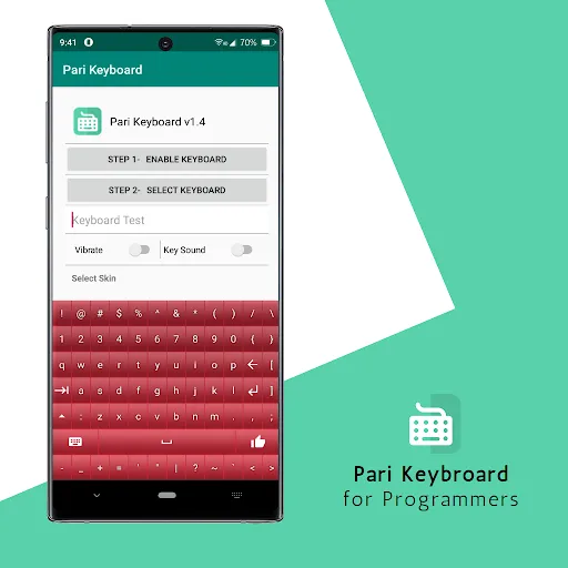 ภาพหน้าจอของ Pari Keyboard for Coding