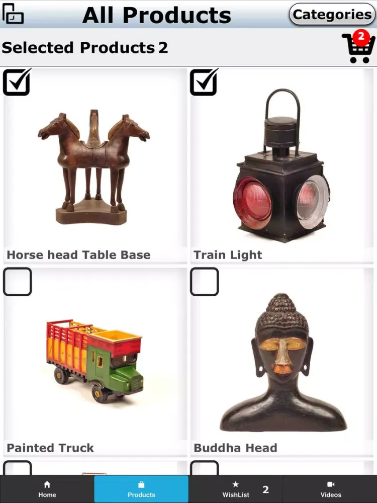 Country Collection: Premium Indian Antique Collection Catalog App iPad 应用截图