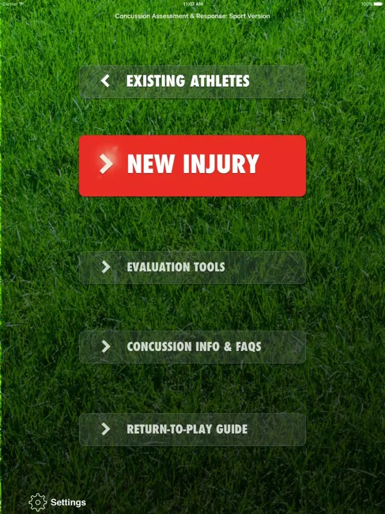 Captures d'écran de Concussion Assessment & Response: Sport Version iPad 