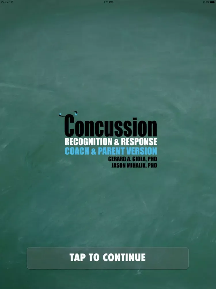 تصاویر Concussion Recognition & Response: Coach & Pare... iPad 