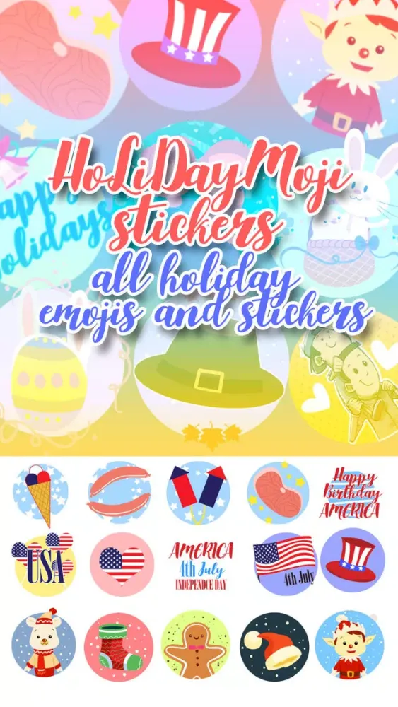 HolidayMOJI - Festive Stickers Screenshots