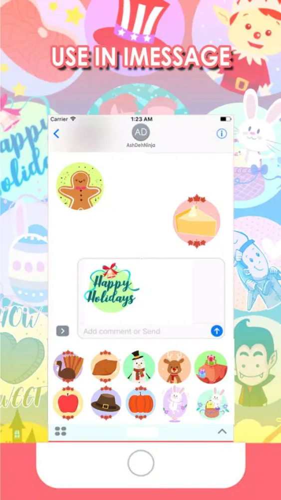 HolidayMOJI - Festive Stickers Screenshots
