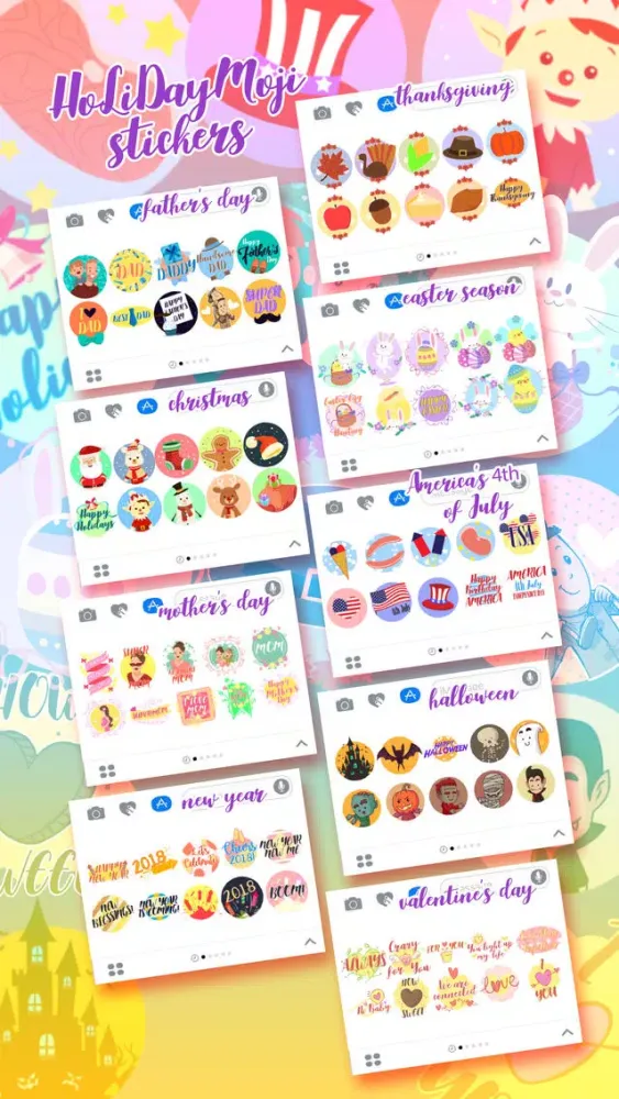 HolidayMOJI - Festive Stickers Screenshots
