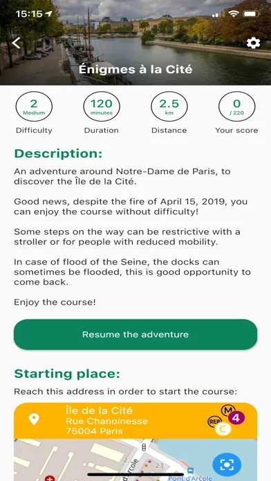 Ảnh chụp màn hình của Paris Mystères