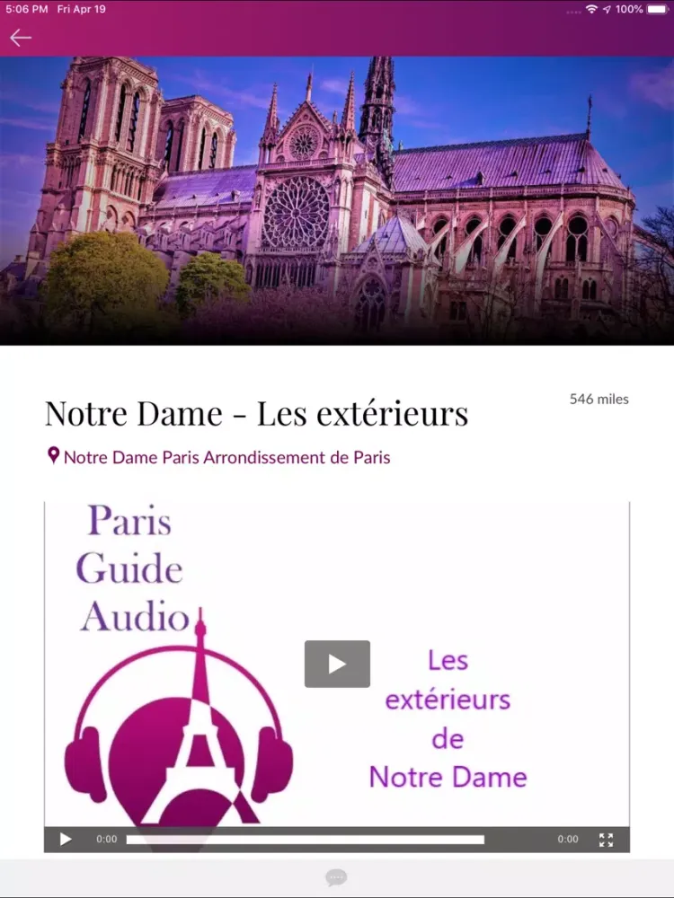 PARIS GUIDE AUDIO iPad  سکرین شاٹس