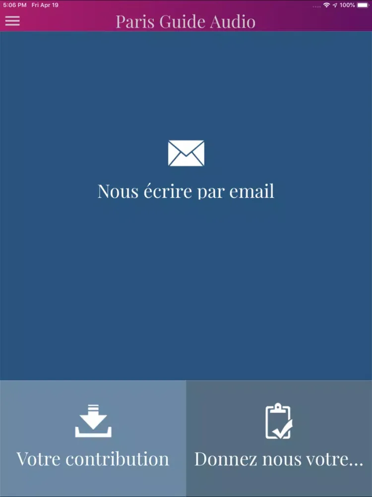 PARIS GUIDE AUDIO iPad  سکرین شاٹس