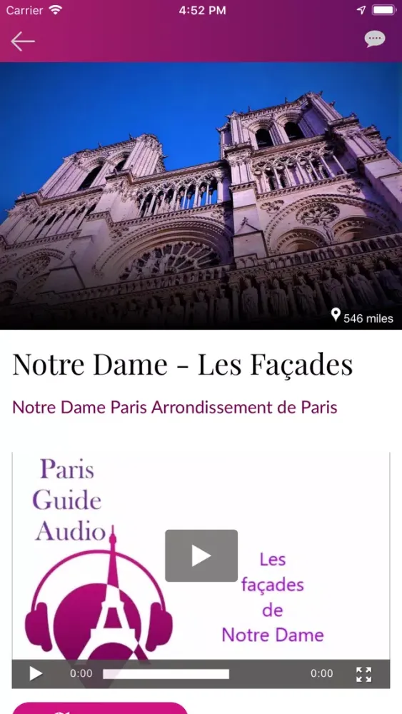 PARIS GUIDE AUDIO سکرین شاٹس