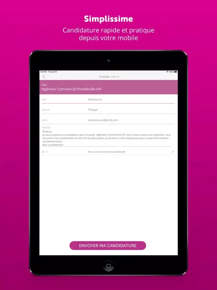 Screenshot di ParisJob Emploi iPad 