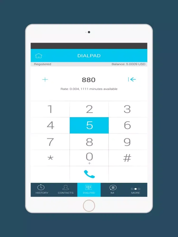 Ảnh chụp màn hình của IM Cheap Call iPad 