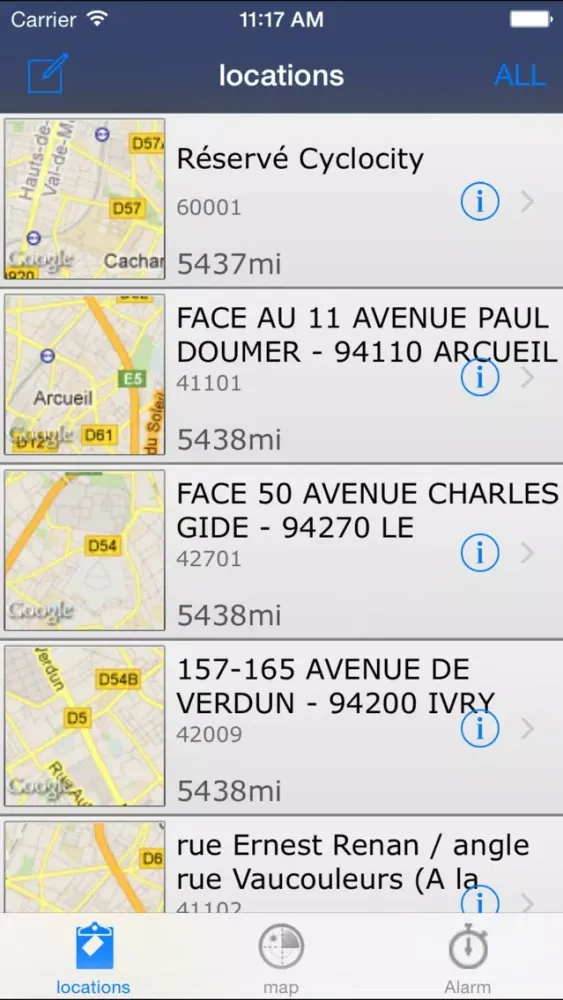 Capturas de pantalla de Paris Velo System