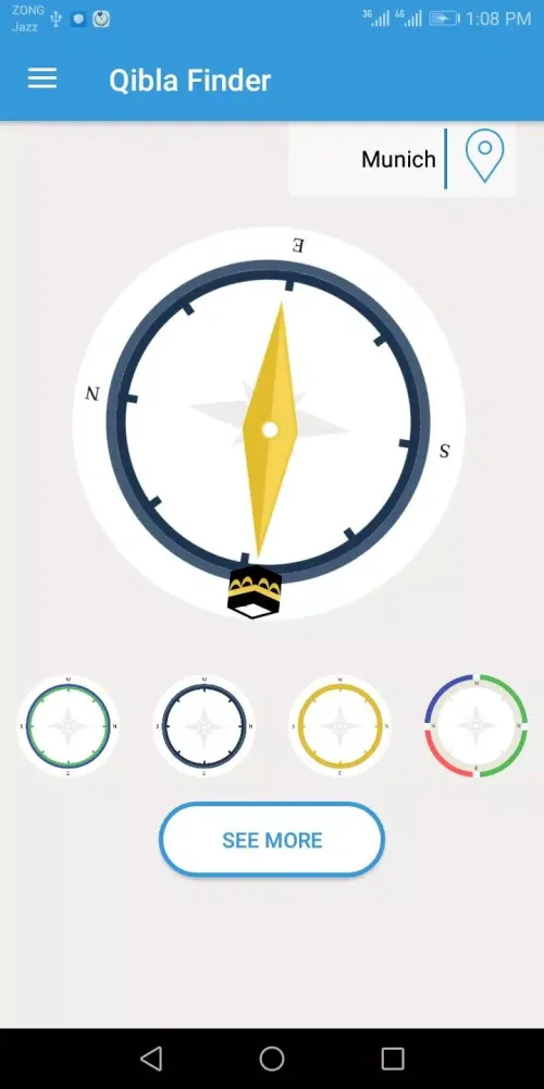 Find Qibla Direction & Compass سکرین شاٹس