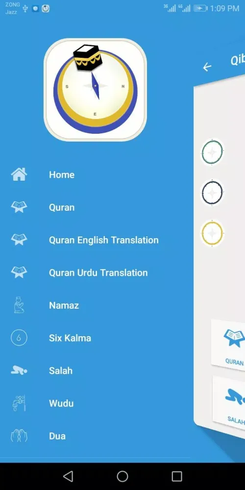 Find Qibla Direction & Compass سکرین شاٹس