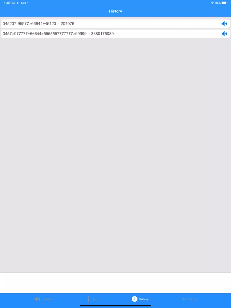Speak & Calculate - Easy Math iPad  스크린샷