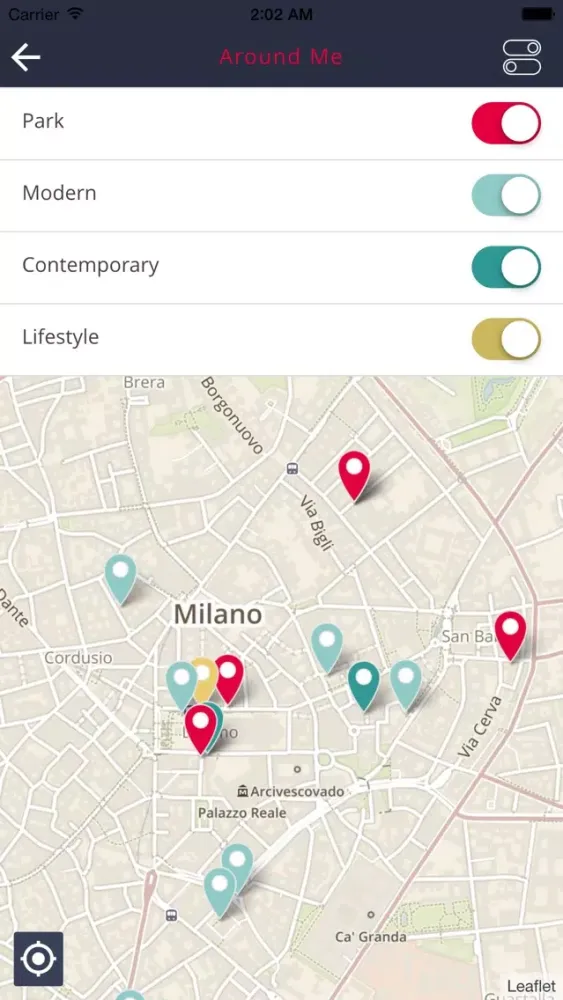 PARK Mapp - Milan architectural guide Screenshots