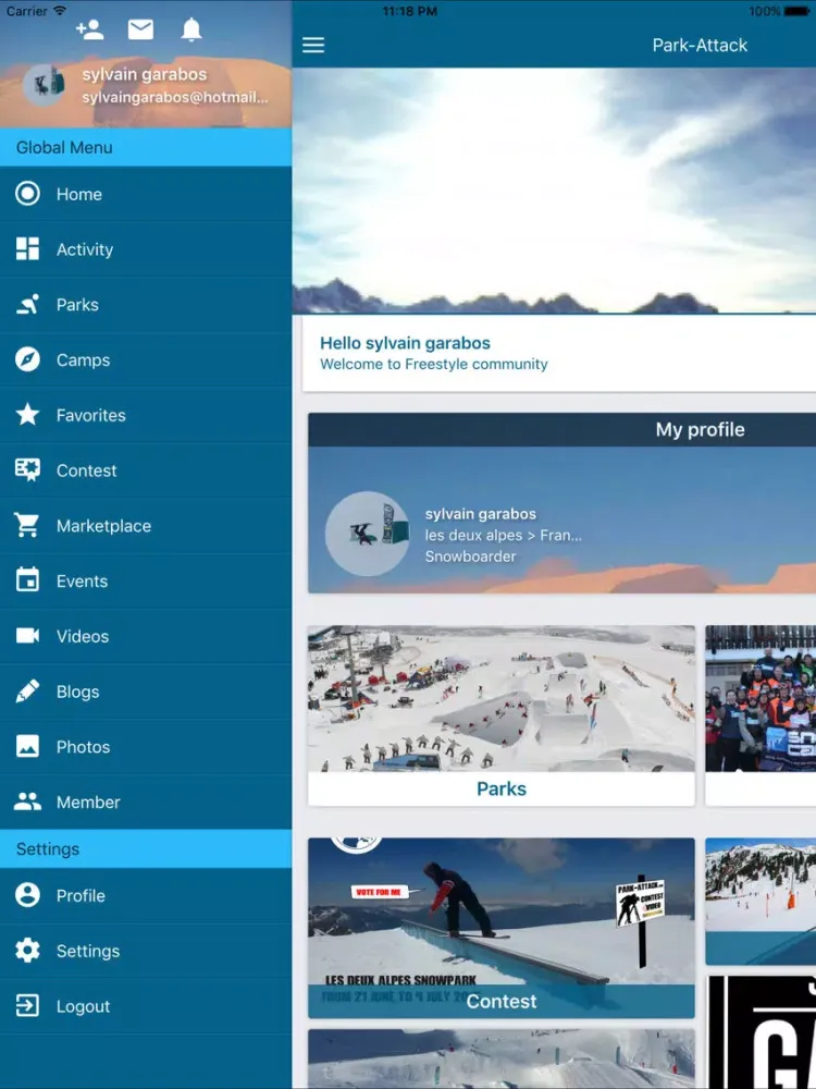 2 Alpes Snowpark iPad  Ekran Görüntüleri