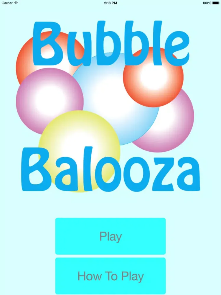 Capturas de tela do Bubble Balooza iPad 