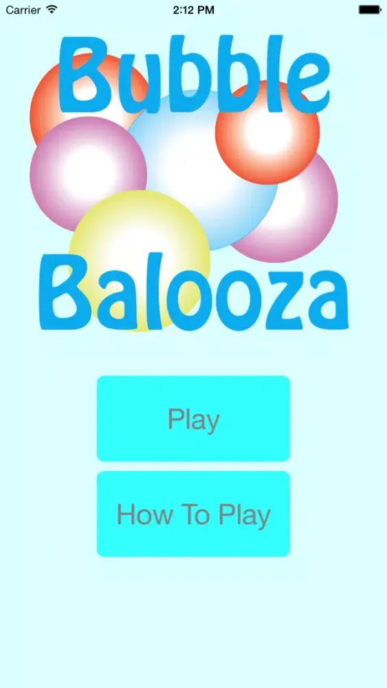 Capturas de tela do Bubble Balooza