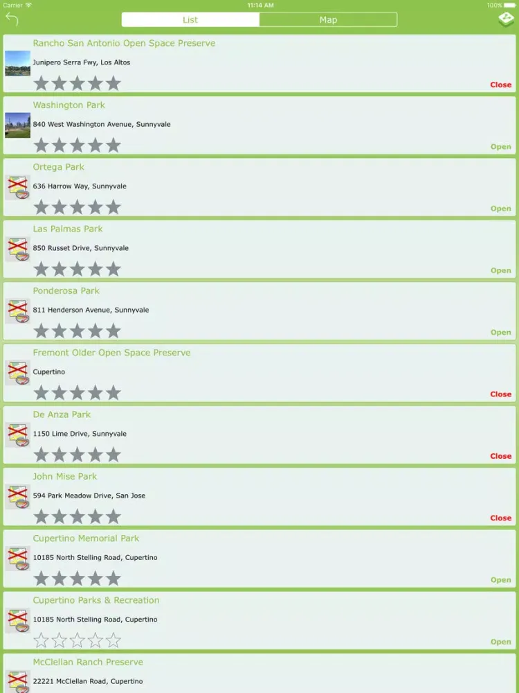 Captures d'écran de Park Finder : Nearest Park iPad 