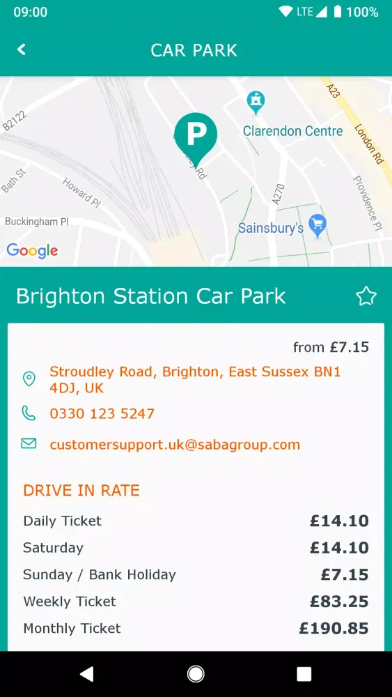 Saba Parking UK スクリーンショット