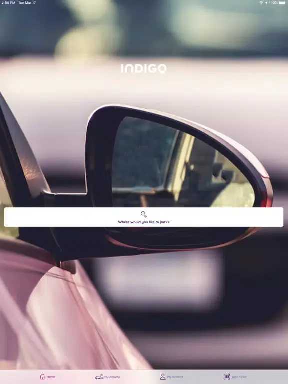 Ảnh chụp màn hình của Park Indigo BR iPad 