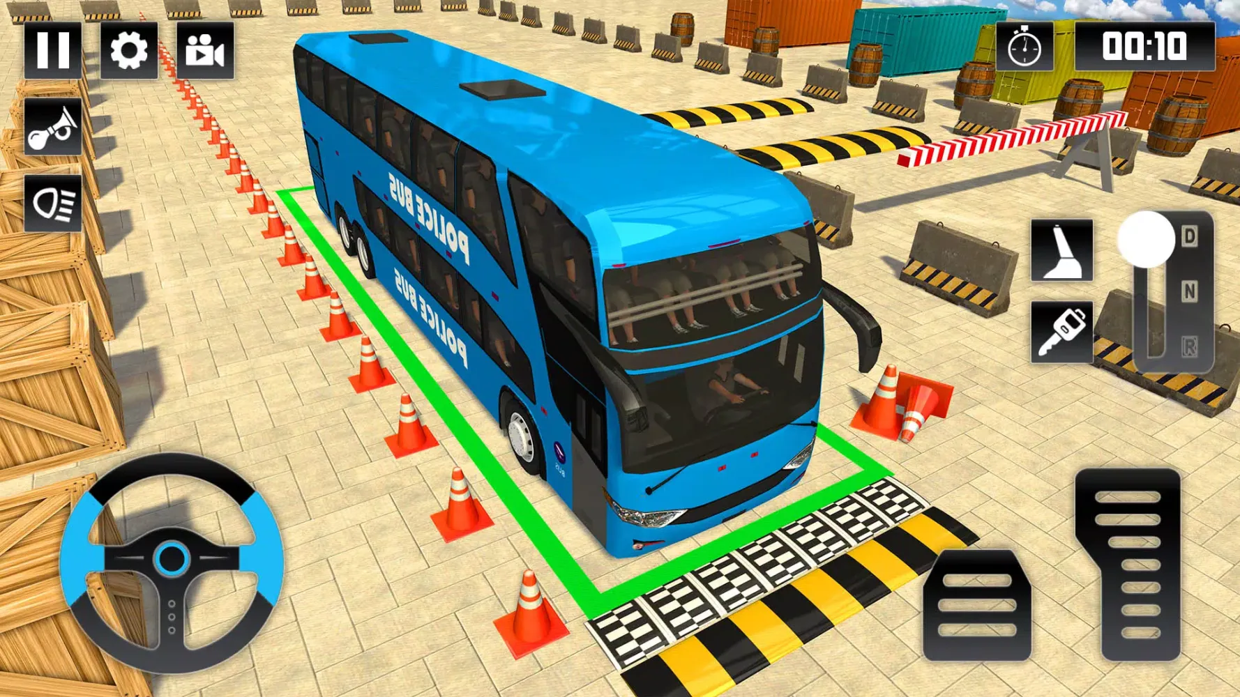 Police Bus Parking - parking Screenshots