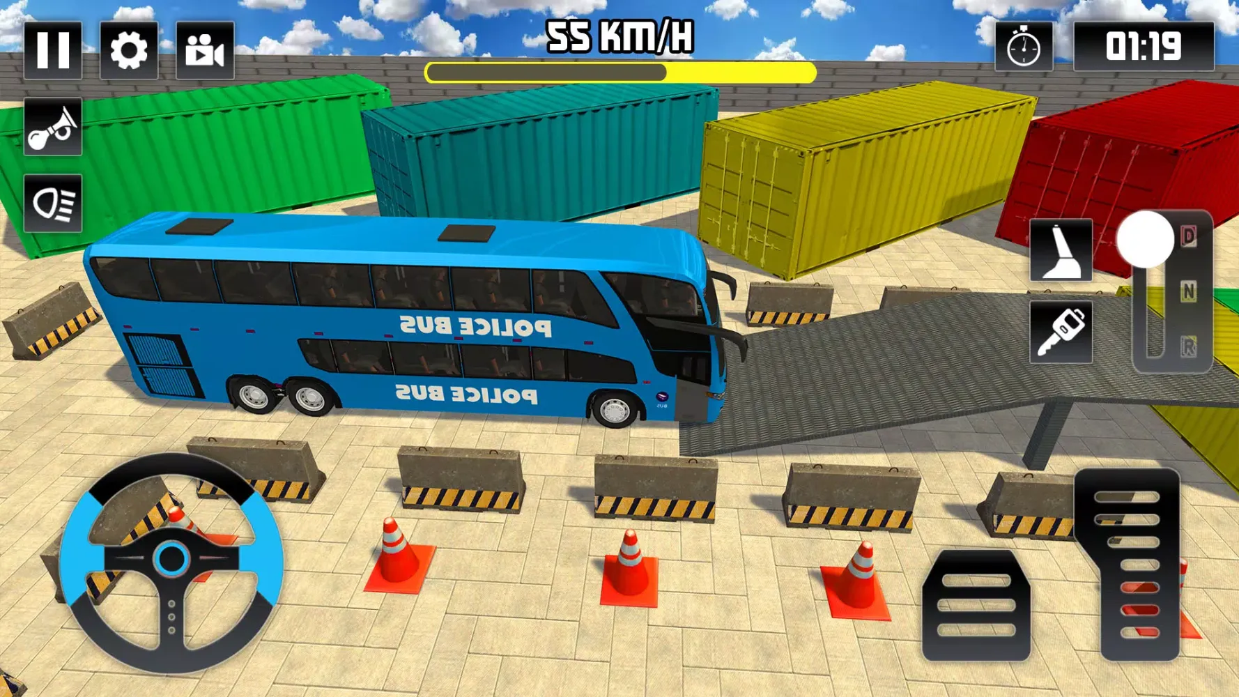 Police Bus Parking - parking Screenshots