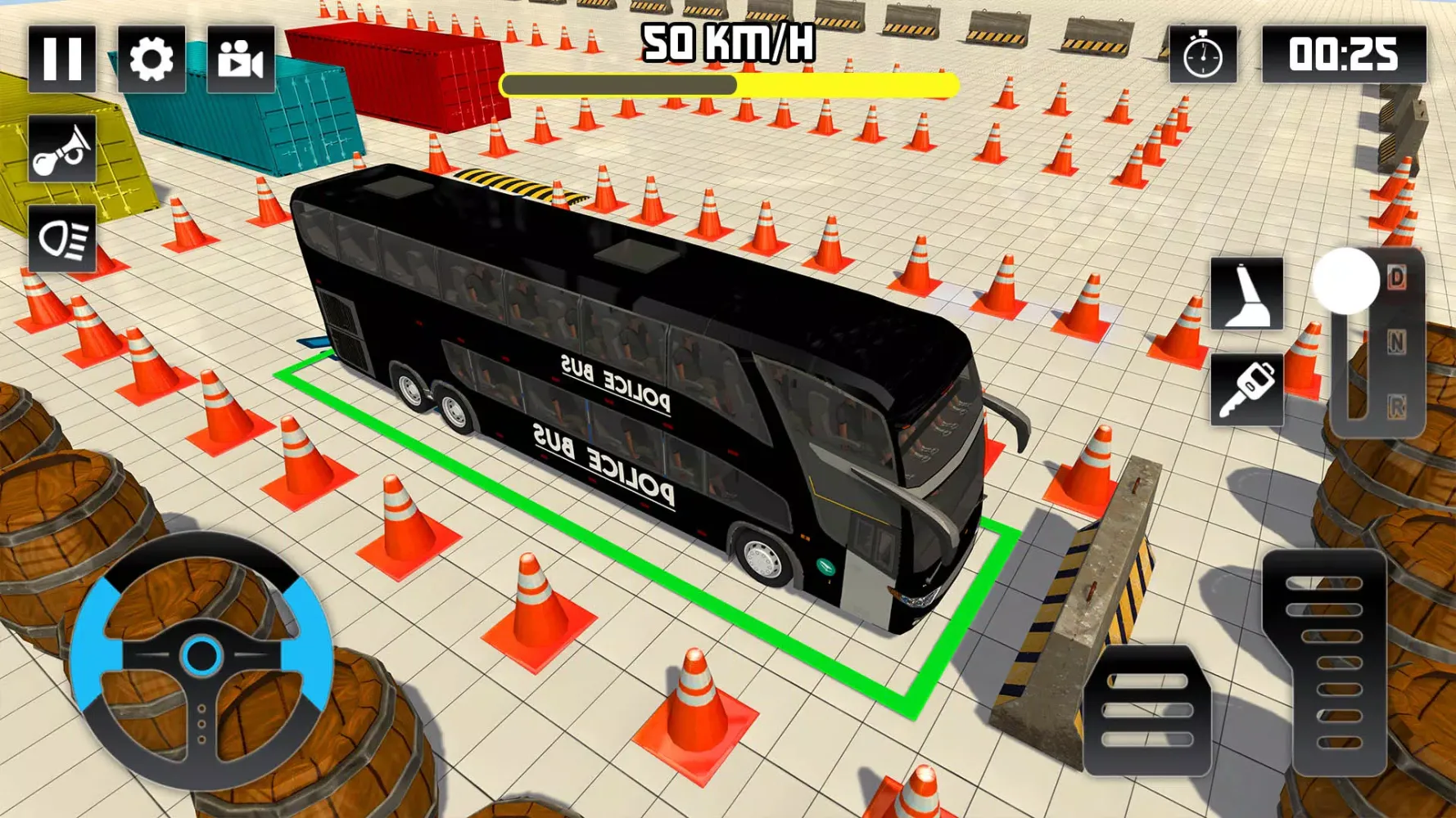 Police Bus Parking - parking Screenshots