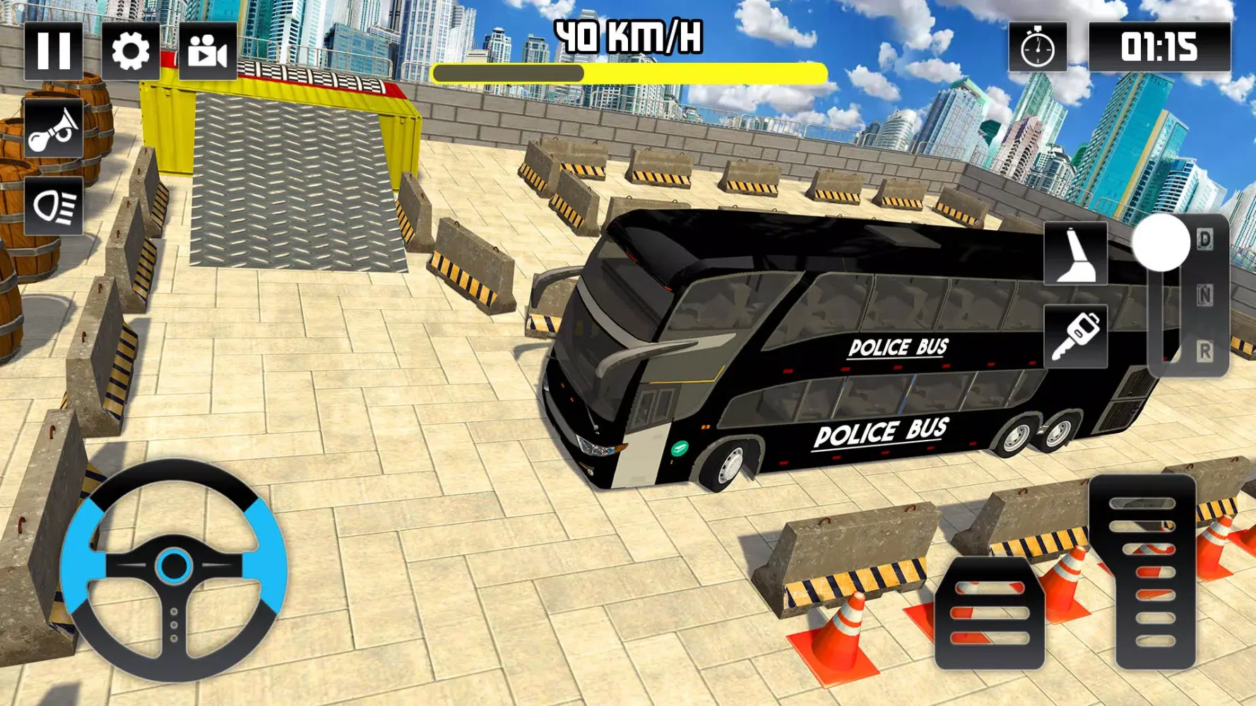 Police Bus Parking - parking Screenshots