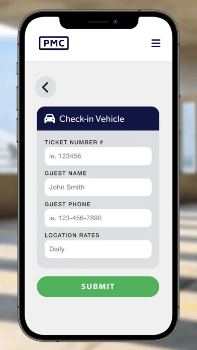 PMC Parking Manager Screenshots