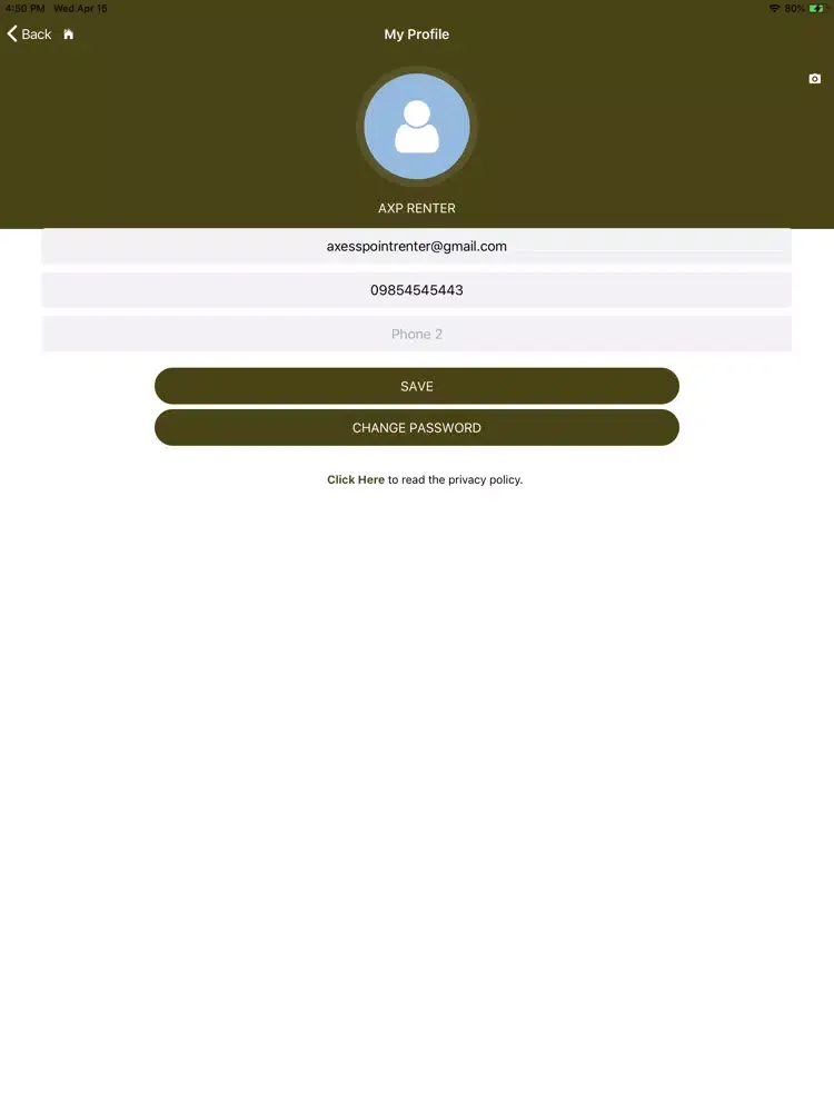 Ảnh chụp màn hình của Park Lane Ala Moana App iPad 