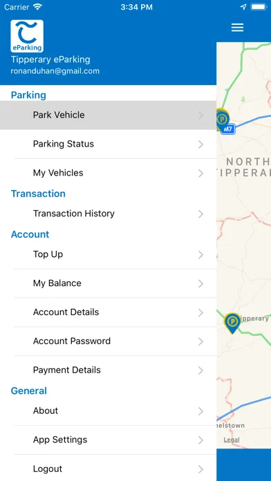 Tipperary eParking Screenshots