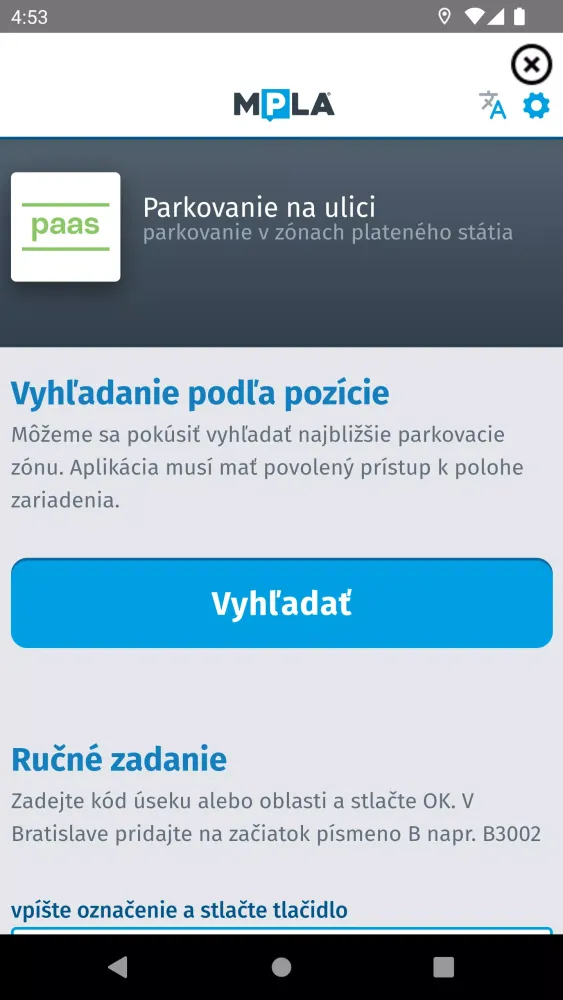 Captures d'écran de Parking Bratislava