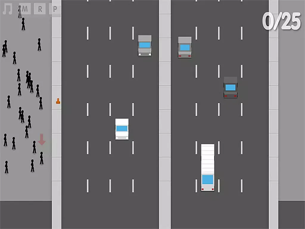 Zrzuty ekranu Crossy Road:stickman － Endless Highway Traffic Survival Arcade Game iPad 