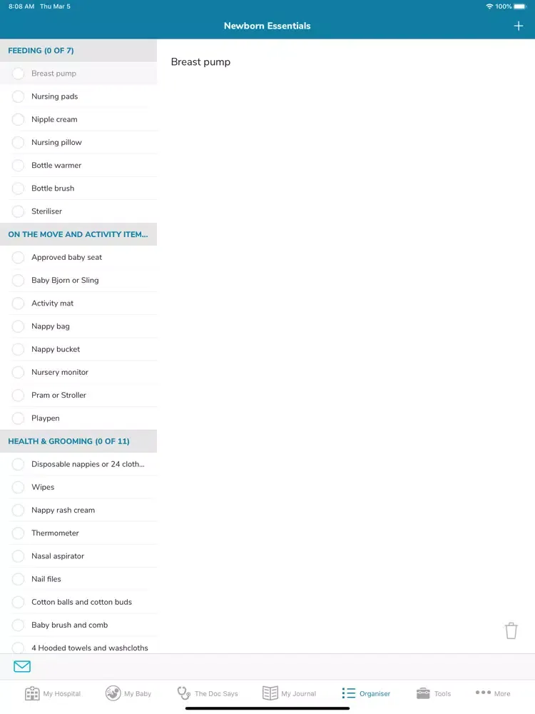Скриншоты DigiHealth Maternity iPad 