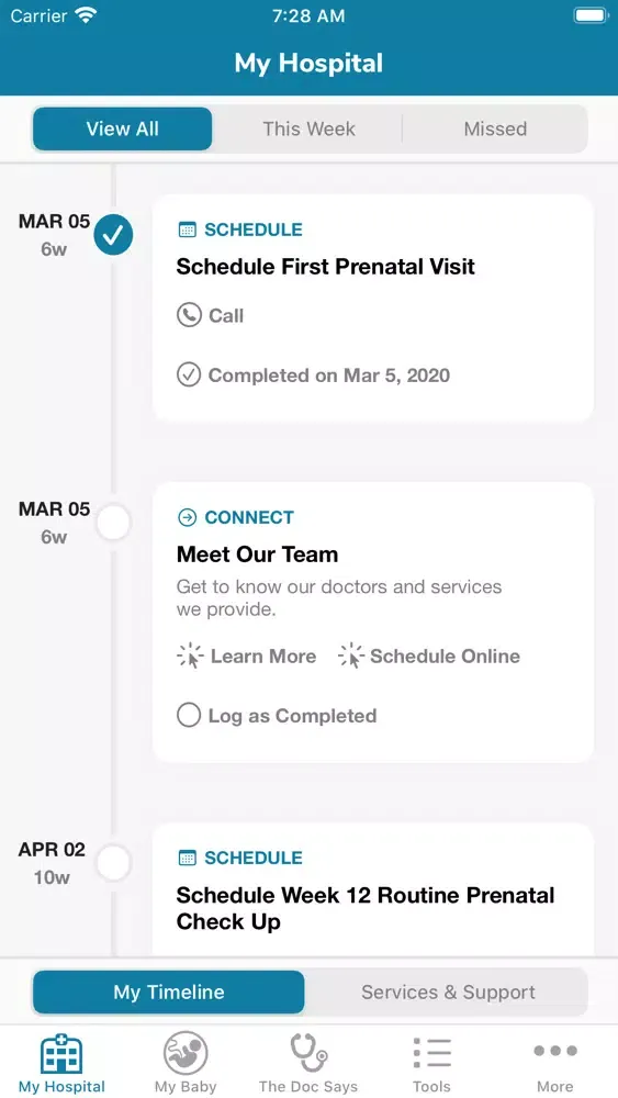 Скриншоты DigiHealth Maternity