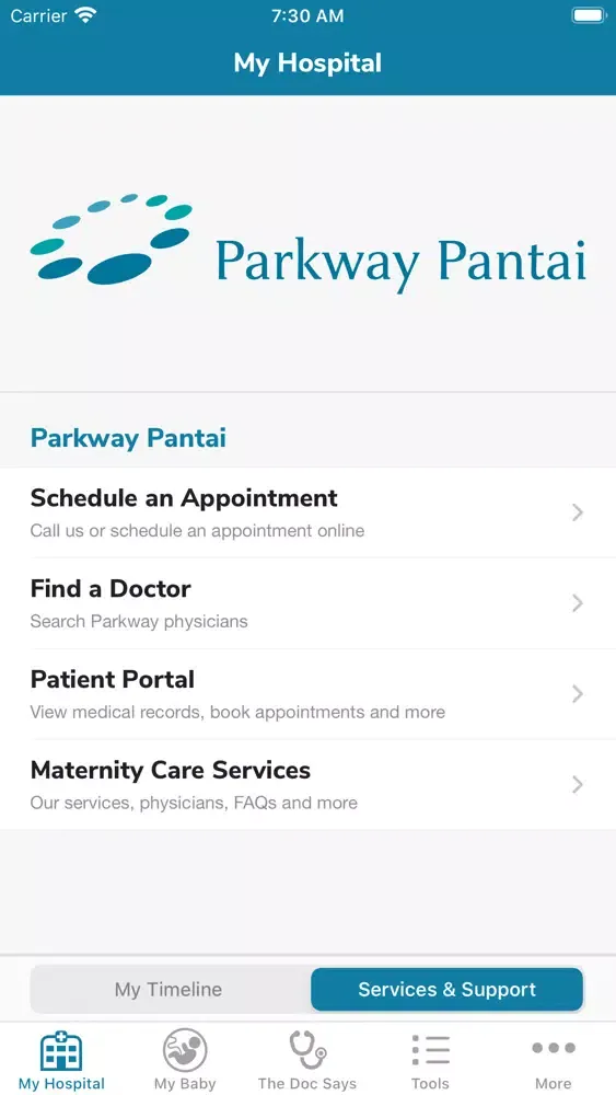 Скриншоты DigiHealth Maternity