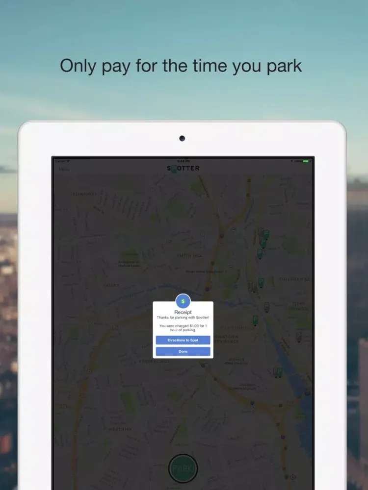 Ảnh chụp màn hình của Spotter — easy parking in the best spots iPad 