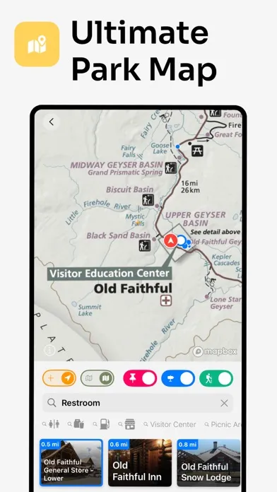 Captures d'écran de Parkwolf: National Park App