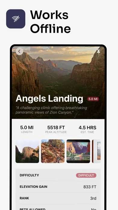 Captures d'écran de Parkwolf: National Park App