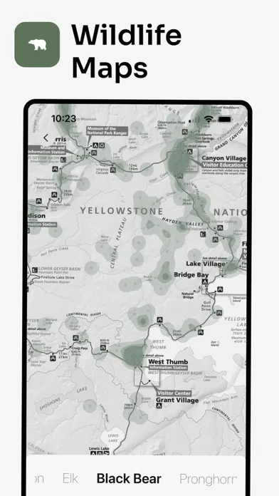 Captures d'écran de Parkwolf: National Park App