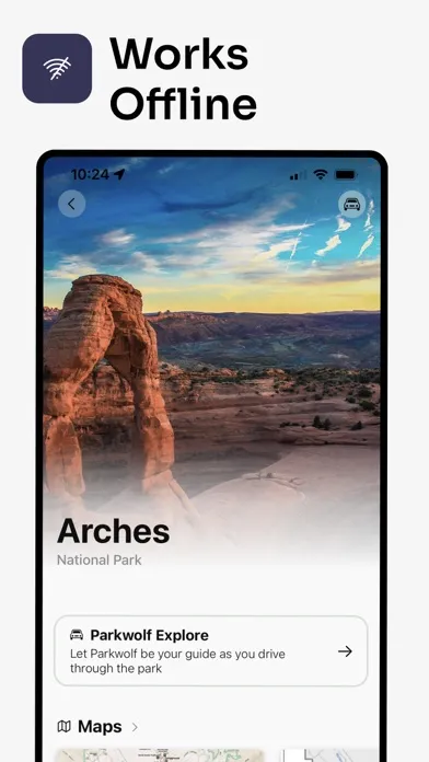 Captures d'écran de Parkwolf: National Park App