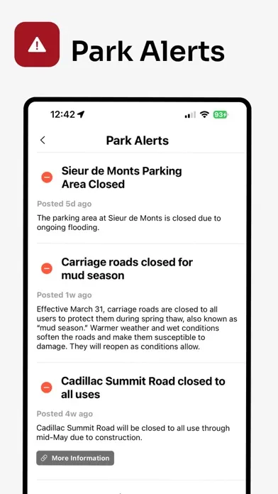 Captures d'écran de Parkwolf: National Park App