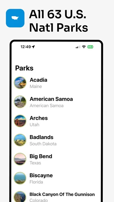 Captures d'écran de Parkwolf: National Park App