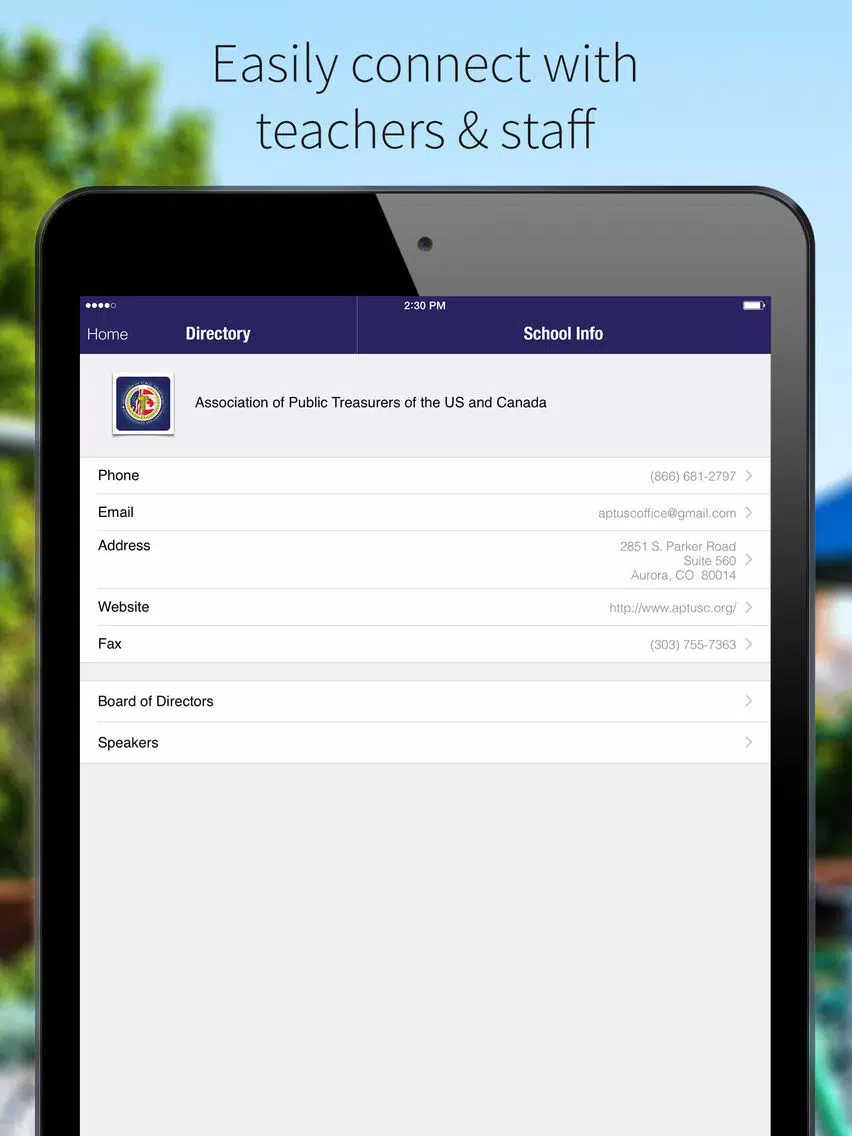 APTUSC iPad  سکرین شاٹس