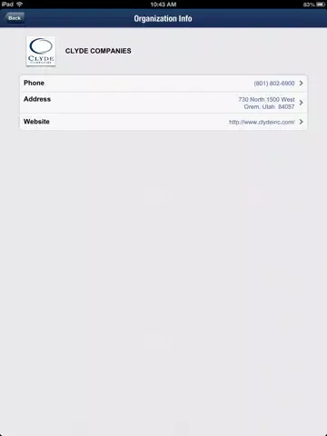 The Clyde Companies iPad 应用截图