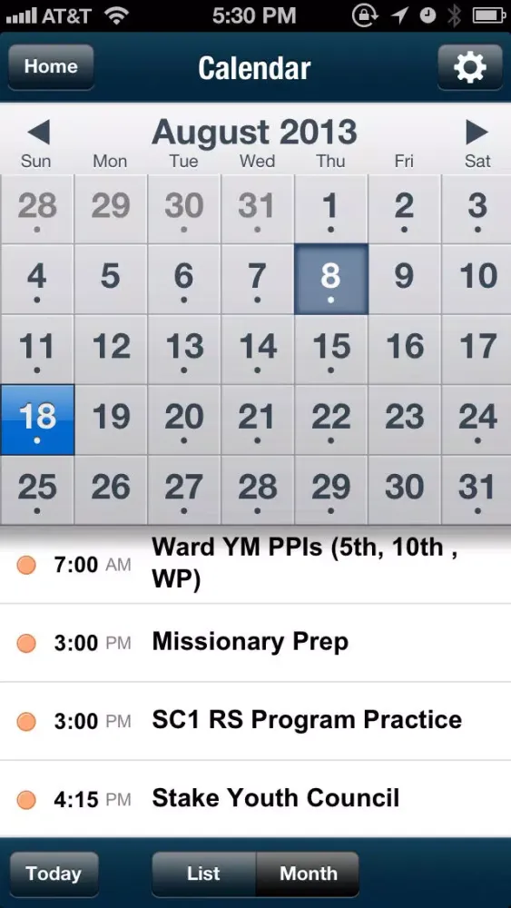 Ảnh chụp màn hình của Spring Creek First Ward