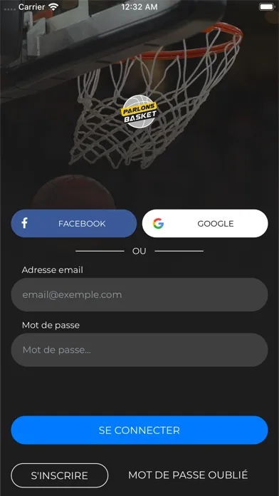 Tangkapan skrin Parlons Basket