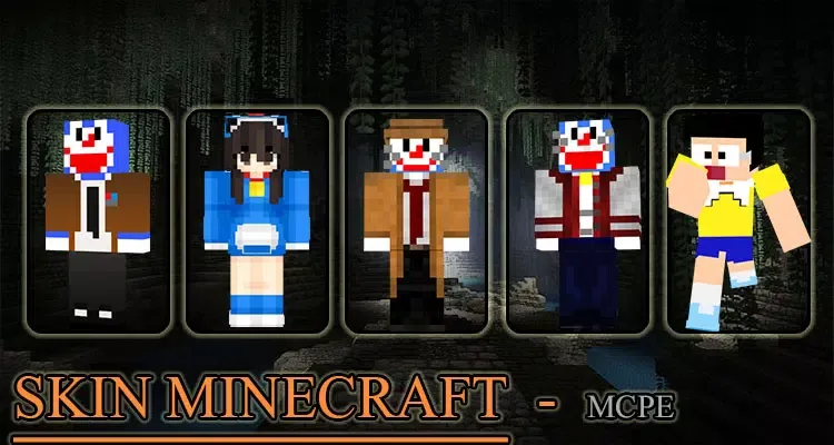 Capturas de pantalla de Doraemon Skin Minecraft