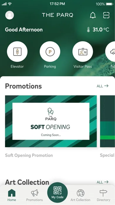 The PARQ Screenshots